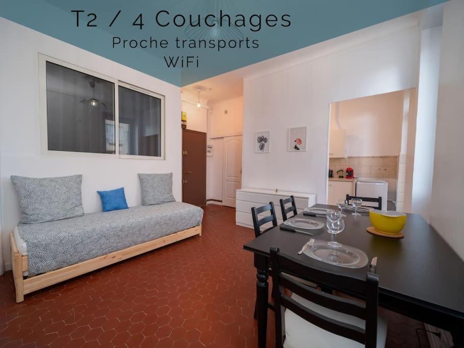 Appartement Tout Equipe 4 Couchages Belle De Mai Marseille Luaran gambar